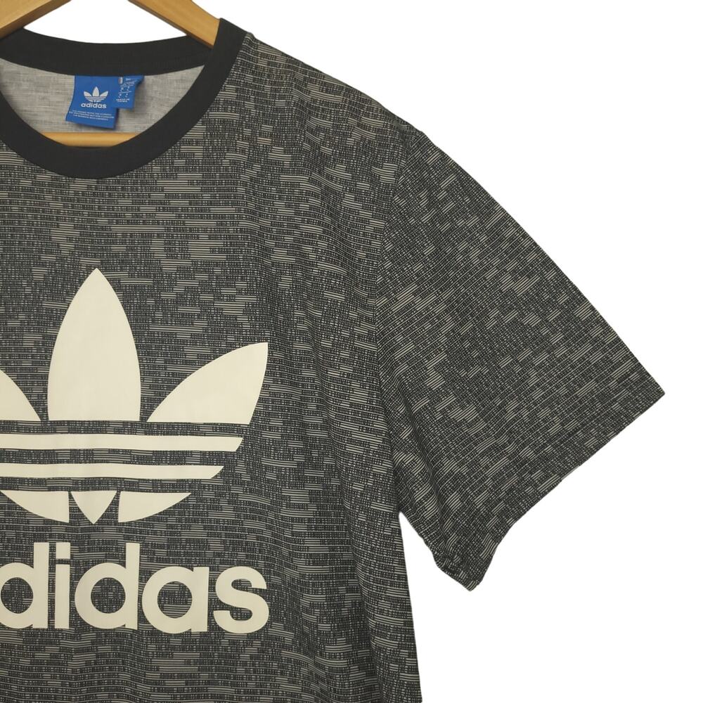 Adidas Originals Men’s Trefoil Allover Print T-Shirt Size Large Gray AY8360 - Picture 6 of 14